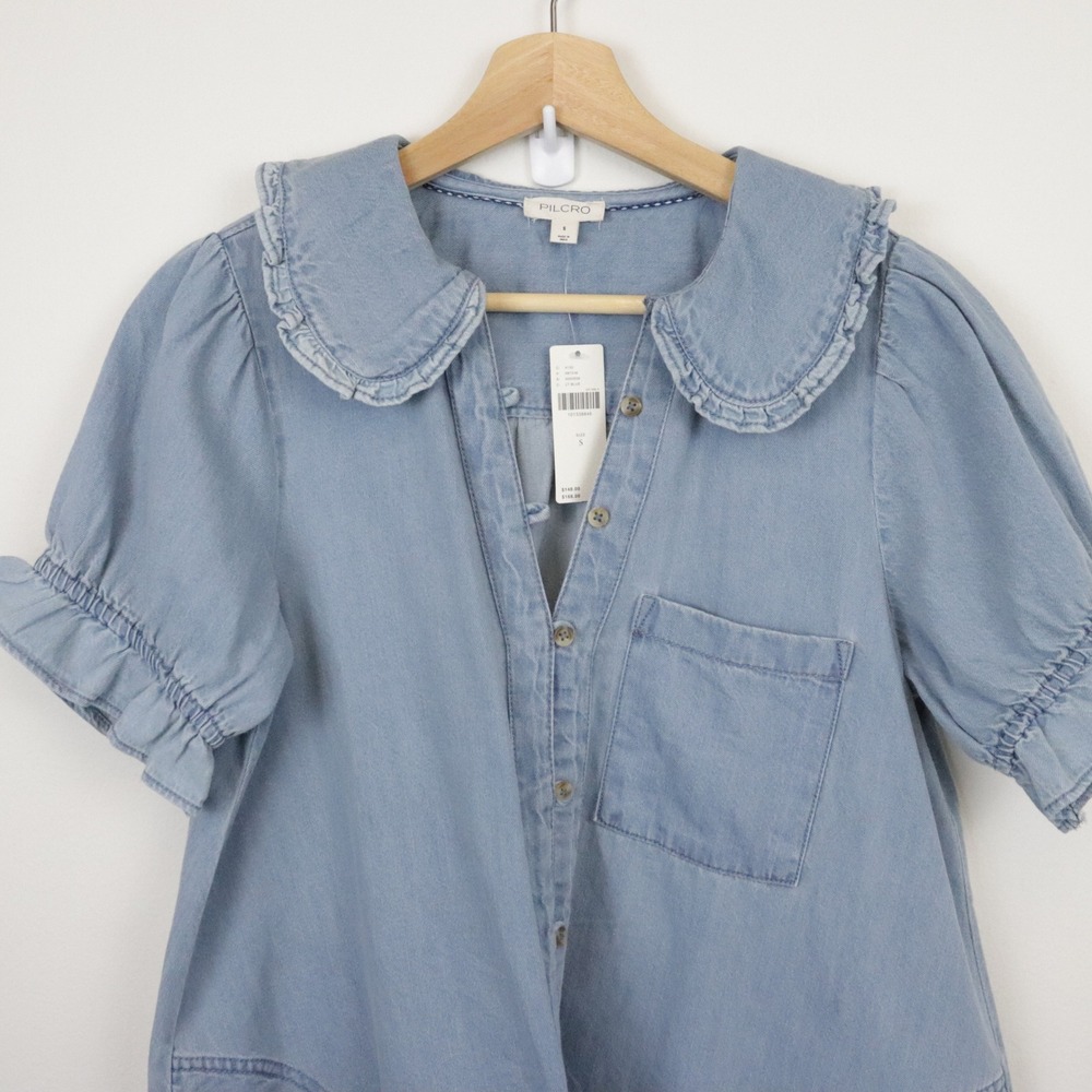 NWT Anthropologie Pilcro The Keira Denim Mini Dress Small - Picture 6 of 11